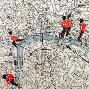 A detail from 'Up and Down the Thames' by Apfelstrudel 
